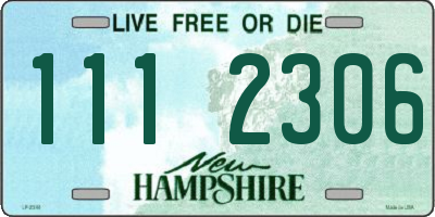 NH license plate 1112306