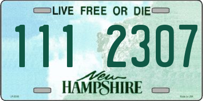 NH license plate 1112307