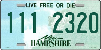 NH license plate 1112320