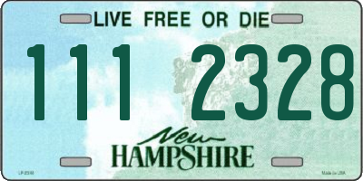 NH license plate 1112328