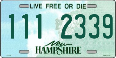 NH license plate 1112339