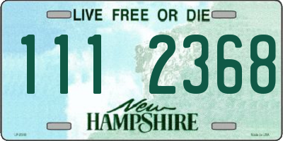 NH license plate 1112368