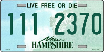 NH license plate 1112370