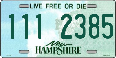 NH license plate 1112385