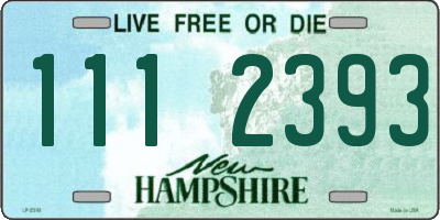 NH license plate 1112393