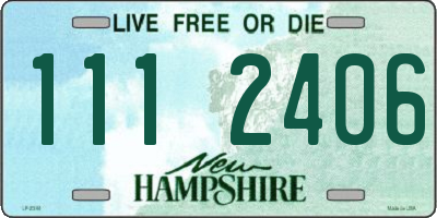 NH license plate 1112406