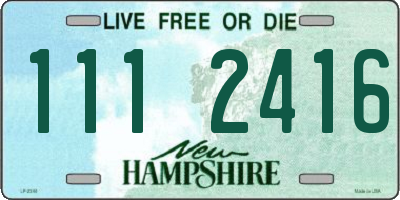 NH license plate 1112416