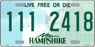 NH license plate 1112418