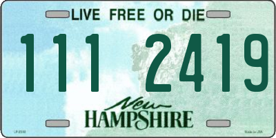 NH license plate 1112419