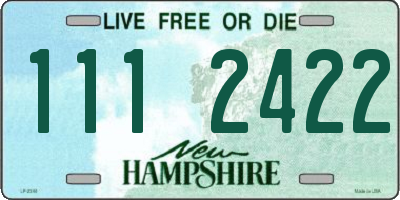 NH license plate 1112422