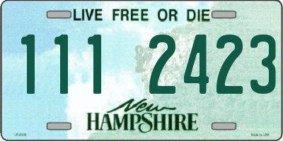 NH license plate 1112423