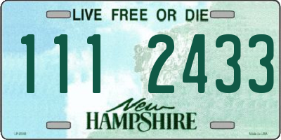 NH license plate 1112433