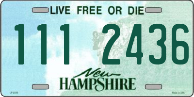 NH license plate 1112436