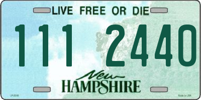 NH license plate 1112440