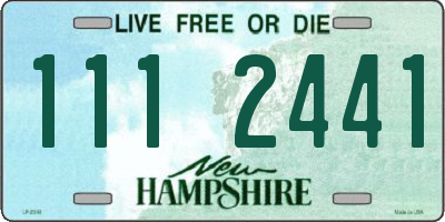 NH license plate 1112441