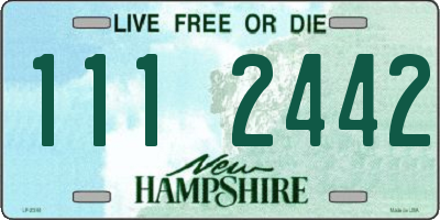 NH license plate 1112442