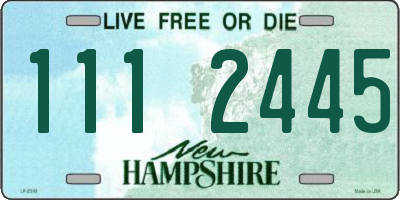 NH license plate 1112445