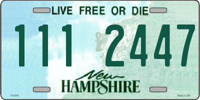 NH license plate 1112447