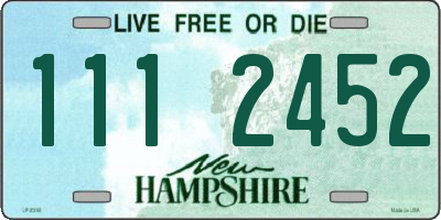 NH license plate 1112452