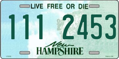 NH license plate 1112453