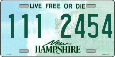 NH license plate 1112454