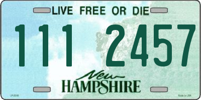 NH license plate 1112457