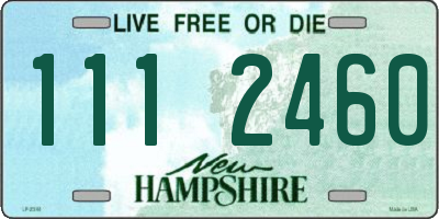 NH license plate 1112460