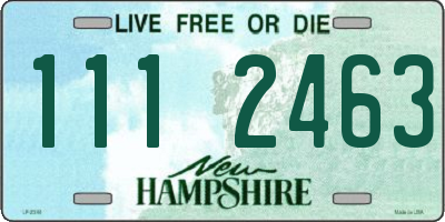 NH license plate 1112463