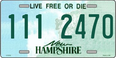 NH license plate 1112470