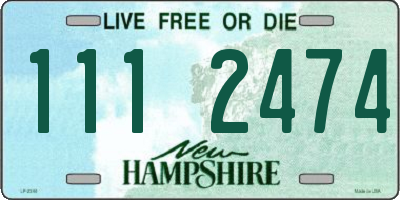 NH license plate 1112474