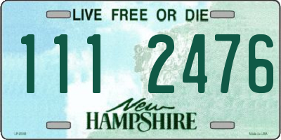 NH license plate 1112476