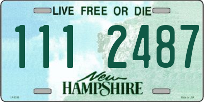 NH license plate 1112487