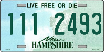 NH license plate 1112493