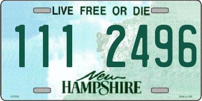 NH license plate 1112496