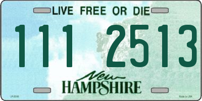 NH license plate 1112513