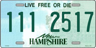 NH license plate 1112517