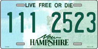 NH license plate 1112523