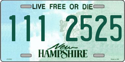 NH license plate 1112525