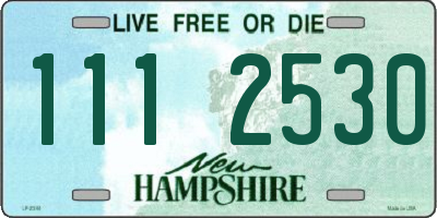 NH license plate 1112530