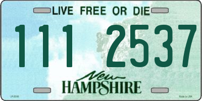 NH license plate 1112537