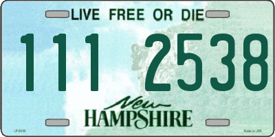 NH license plate 1112538