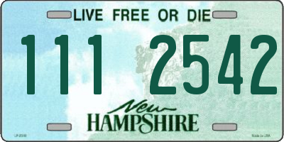 NH license plate 1112542