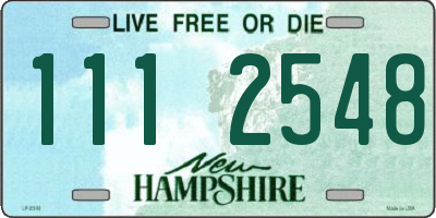 NH license plate 1112548