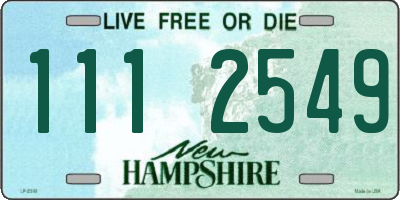 NH license plate 1112549