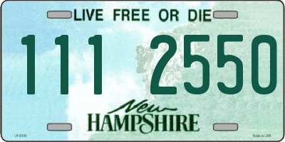 NH license plate 1112550