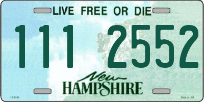 NH license plate 1112552