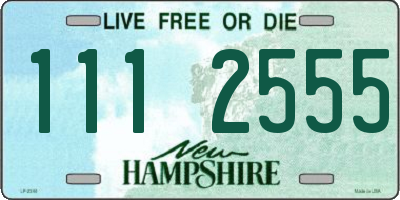 NH license plate 1112555