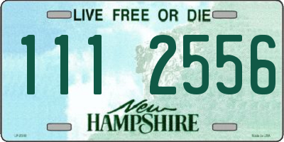 NH license plate 1112556