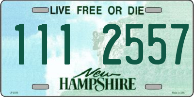 NH license plate 1112557