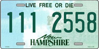 NH license plate 1112558